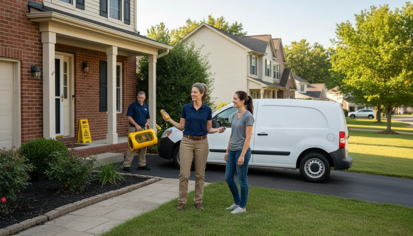 Residential water damage restoration in Posey, CA